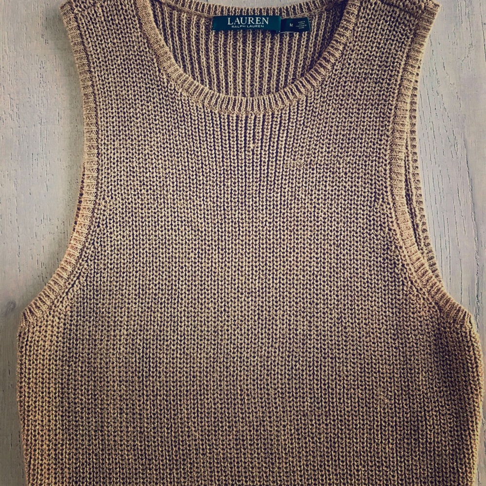 Ralph Lauren Gold knit sweater